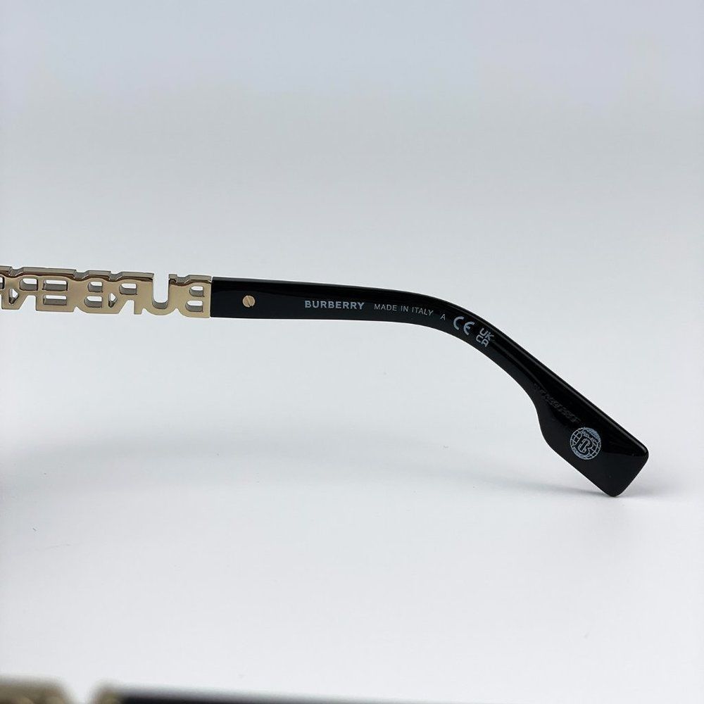 Burberry BE4389 Joni 300187  Sunglasses Black Dark Grey Square Women - Picture 11 of 12